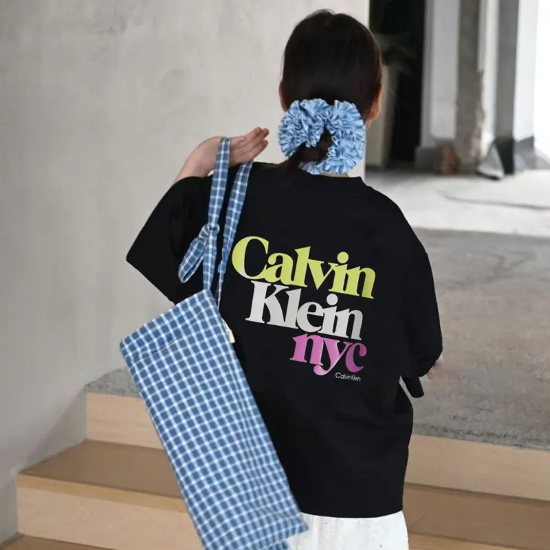 【90-160cm】トレンド感満点 爆売れ中 カジュアル  アルファベット 女の子 半袖 Ｔシャツ