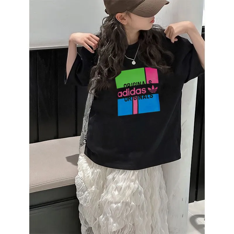 【90-160cm】デイリー使いに最適 売れ筋 おしゃれ カジュアル 着やすい  女の子 半袖 Ｔシャツ