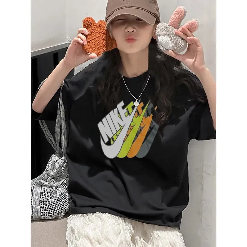 【90-160cm】おしゃれキッズ必見 大人気 カジュアル トレンド  女の子 半袖 Ｔシャツ